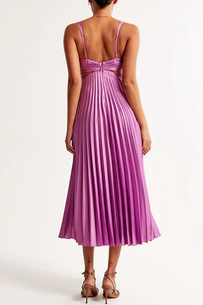 Madeleine™ | Pleated cut-out dress