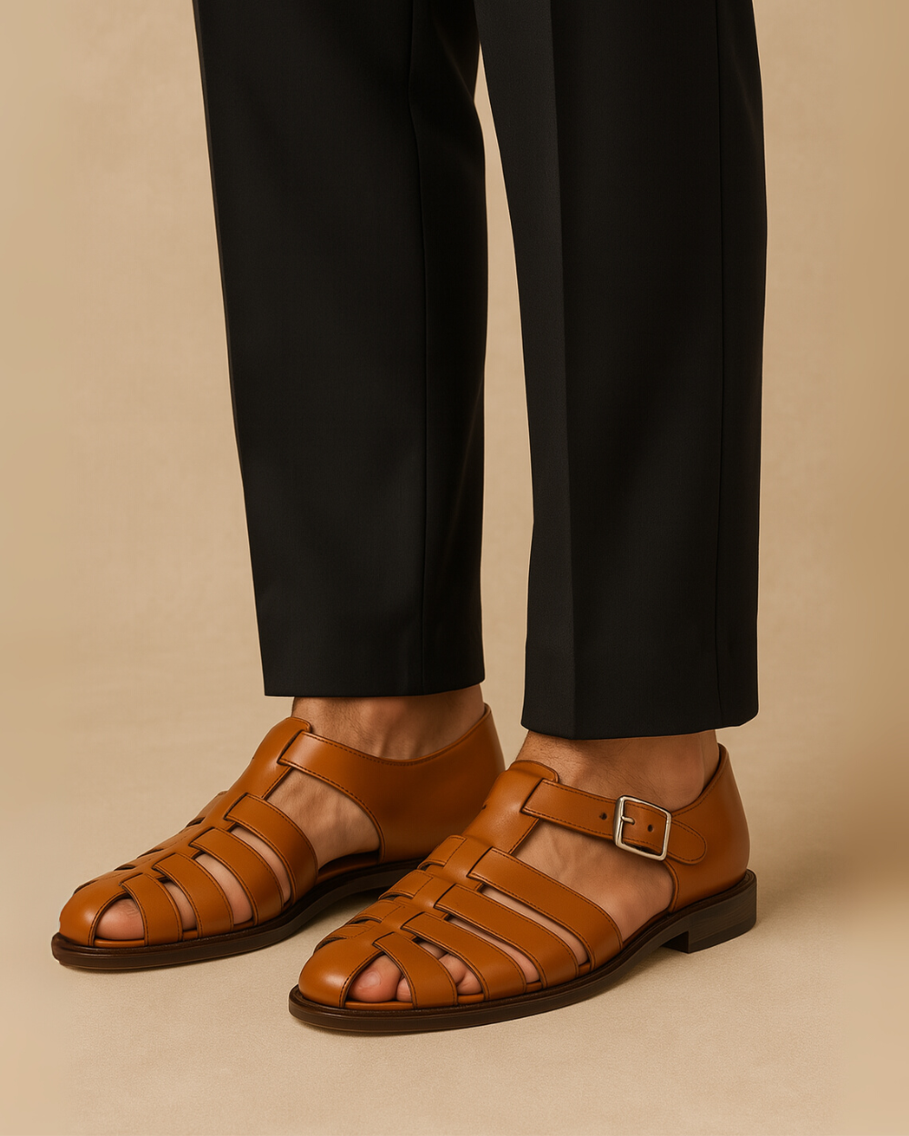 Jade | Closed sandal with elegant buckle