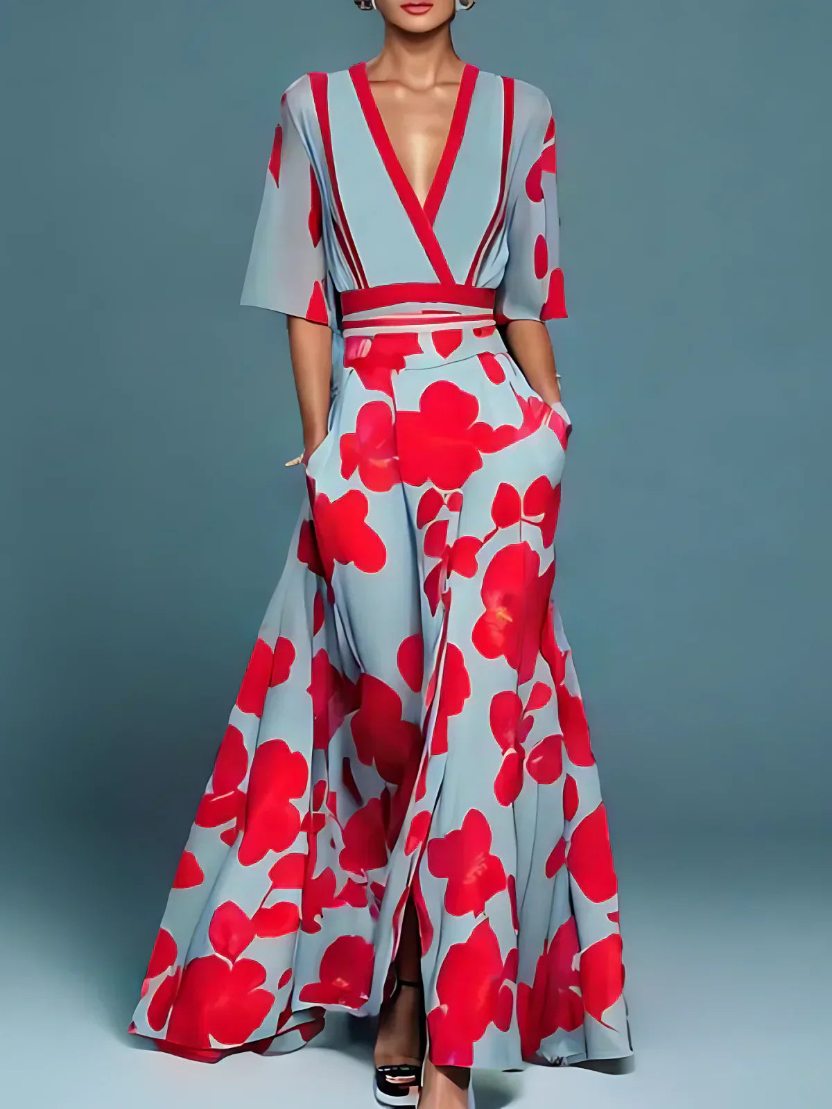 Jamie™ | Elegant dress with floral pattern