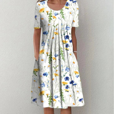 Abigail | Stylish and Casual Floral Dress with Pockets