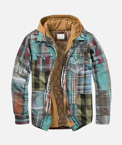 Alan – Patchwork checkered jacket