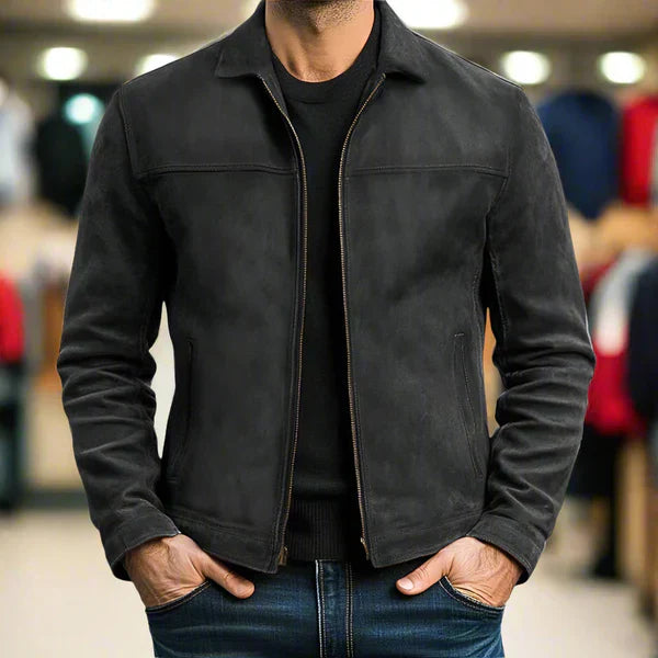 Mcmillan | Leather Jacket with Zipper