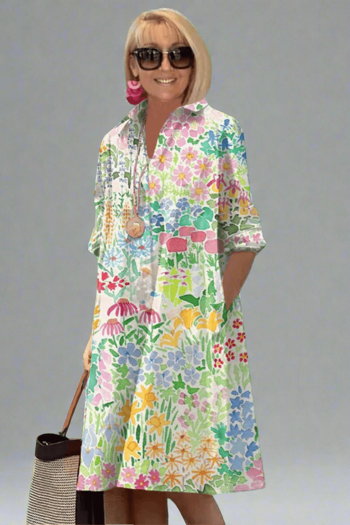 Nadine – Luxury Floral Summer Dress for Effortless Style