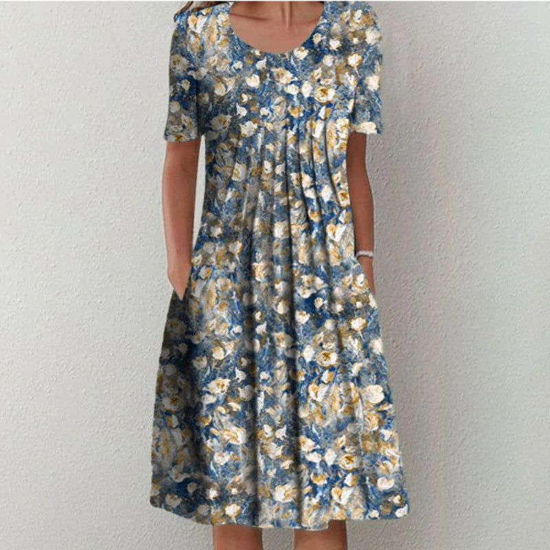 Abigail | Stylish and Casual Floral Dress with Pockets
