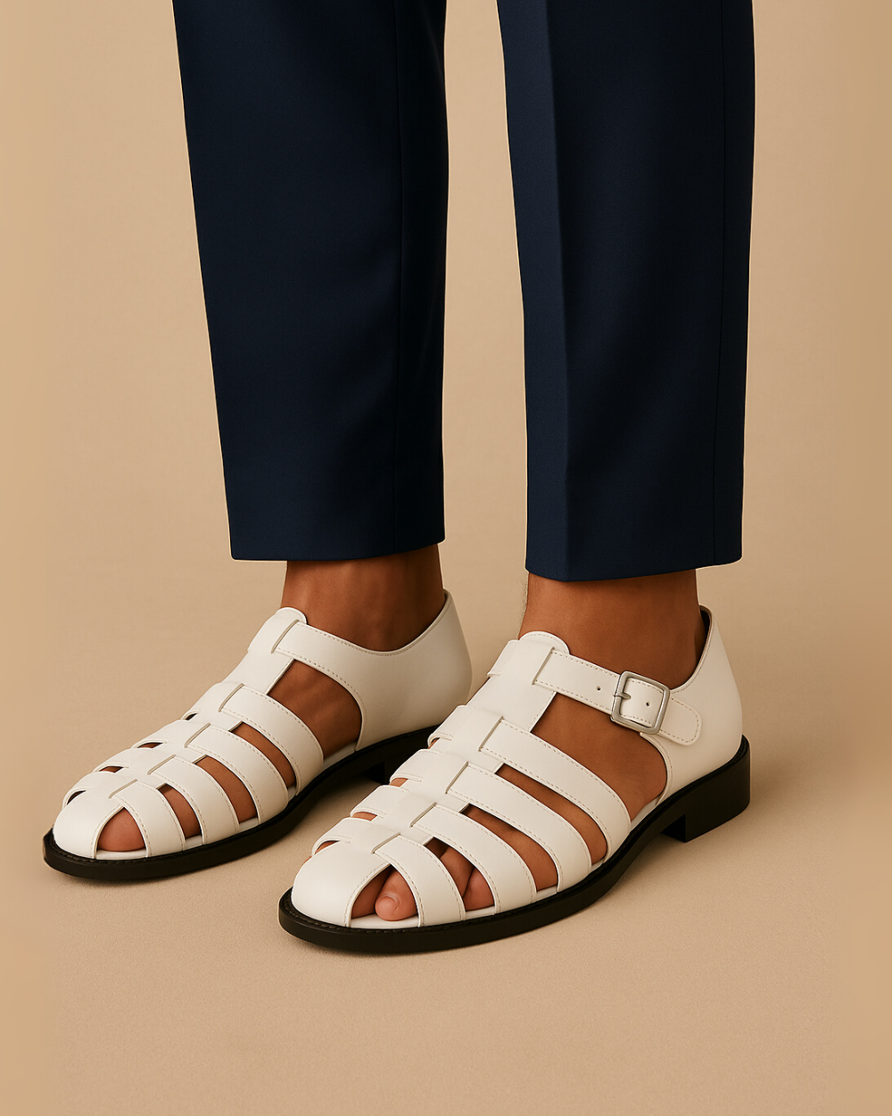 Jade | Closed sandal with elegant buckle