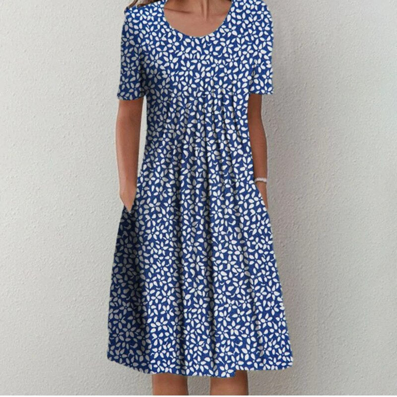 Abigail | Stylish and Casual Floral Dress with Pockets