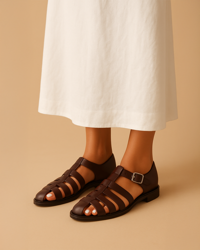 Jade | Closed sandal with elegant buckle