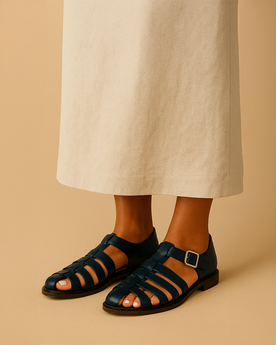 Jade | Closed sandal with elegant buckle