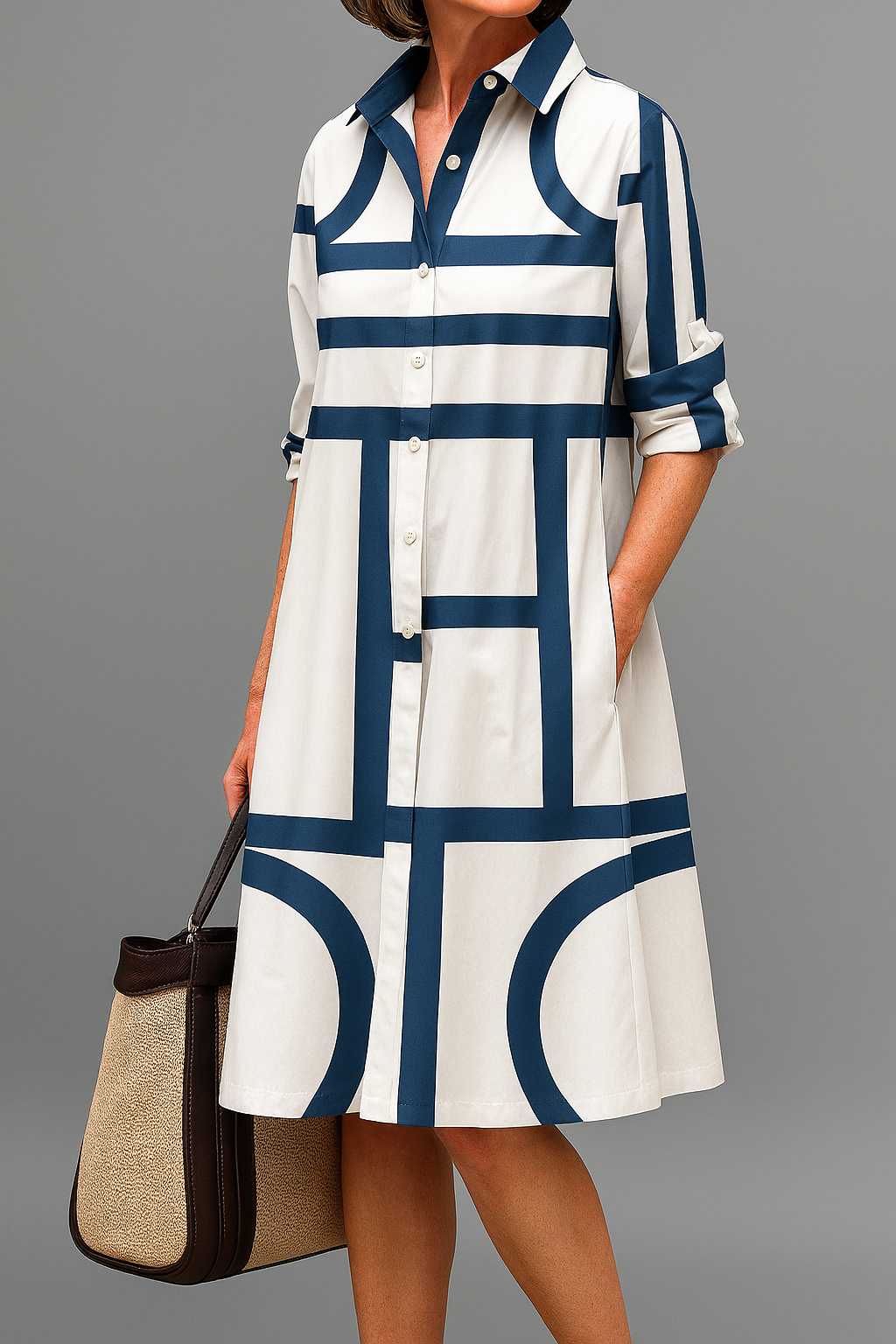 Julia – Elegant Midi Dress for Effortless Style
