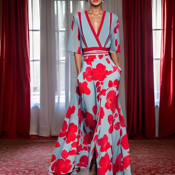 Jamie™ | Elegant dress with floral pattern