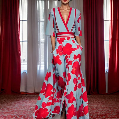 Jamie™ | Elegant dress with floral pattern