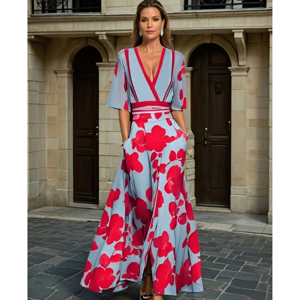 Jamie™ | Elegant dress with floral pattern